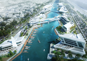 Al Qana ... 2.4 km of scenic and picturesque waterfront.