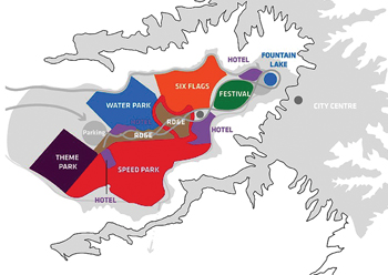 The layout of the Resort Core.