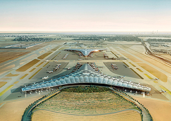 The new terminal at Kuwait International Airport ... work well under way.