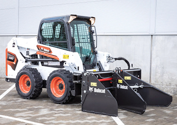 The new Bobcat model can be used to lay asphalt and other materials.