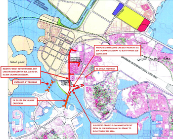 The Busaiteen Link Road Project ... will ease traffic congestion.