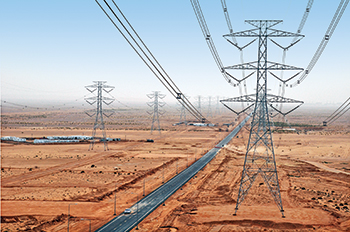 A 380-kV transmission line in Riyadh ... L&T is involved in various power projects in Saudi Arabia for SEC and Saudi Aramco.