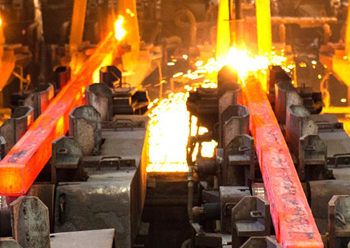 Jindal produces square and round billets at its steel melt shop commissioned in 2014.