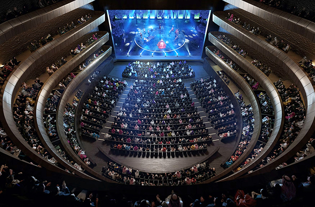The opera house will accommodate around 3,500 people across four venues. 