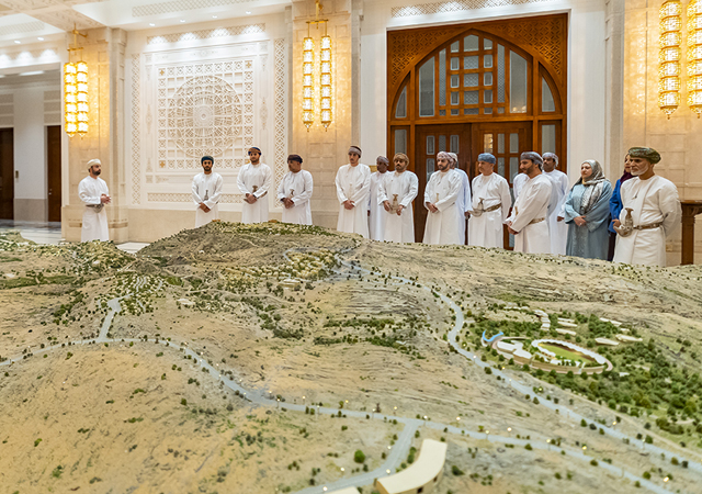 Officials at the signing ceremony for Sultan Haitham City when a number of consultants were appointed on the project.