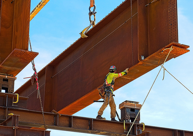 The construction sector accounts for the largest volume of the steel fabrication business.