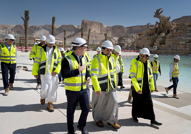 PIF Governor Yasir Al-Rumayyan toured the site last month.