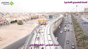 Work on the Riyadh Metro is more than two-thirds complete.